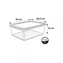 Keeeper Lot De 3 Boîtes De Rangement Pour Chaussures 11 Litres -Outils De Stockage 3 boites de rangement chaussures 11 litres 2