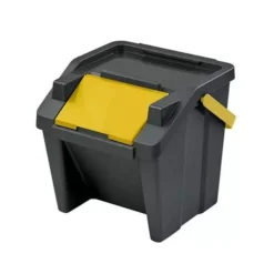 CEP 3 Poubelles Superposées Pour Tri Verres Papier Plastique 8 CEP 3 Poubelles Superposées Pour Tri Verres Papier Plastique -Outils De Stockage 3 poubelles superposees pour tri verres papier plastique 3