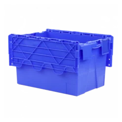 Bac Navette 600x400 65 L éco Avec Couvercle Intégré -Outils De Stockage bac 600 x 400 x 365 mm 65 l eco avec couvercle integre bleu 1