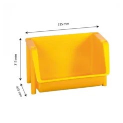 Bac à Bec Alimentaire 18 Litres Jaune -Outils De Stockage bac a bec jaune 2