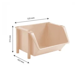 Bac à Bec Alimentaire 18 Litres Rose -Outils De Stockage bac a bec rose 2