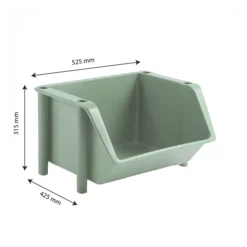 Bac à Bec Alimentaire 18 Litres Vert Amande -Outils De Stockage bac a bec vert amande 2