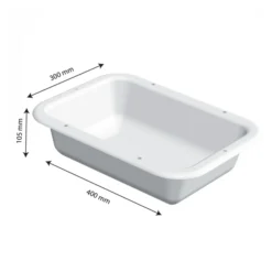 Bac à Diviseuse 400 X 300 - 7 L - Blanc -Outils De Stockage bac a diviseuse 400 x 300 7 l blanc 2