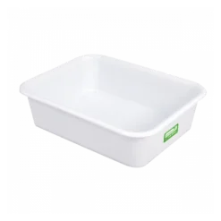 Bac à Diviseuse Biosourcé Rectangulaire 20 L - Blanc