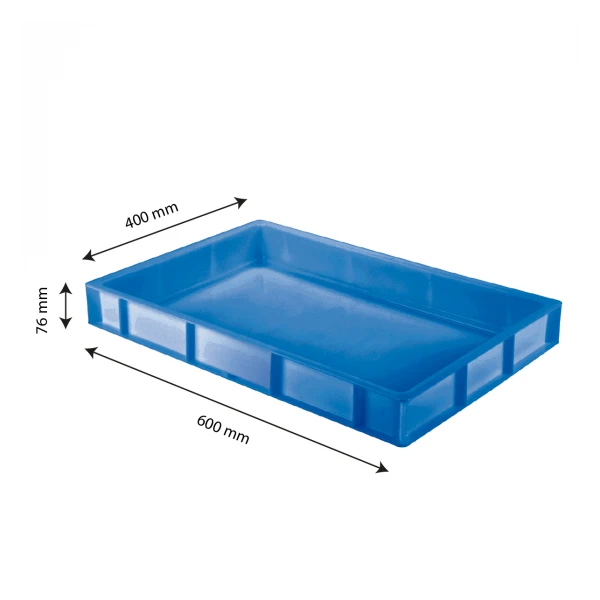 Bac à Pâtons 600 X 400 X 76 Mm 14 L - Bleu 2 Bac à Pâtons 600 X 400 X 76 Mm 14 L - Bleu – Image 2