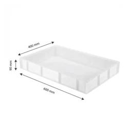 Bac à Pâtons 600X400X90 15 L 5 Bac à Pâtons 600X400X90 15 L -Outils De Stockage bac a patons 600x400x90 15 l blanc 2