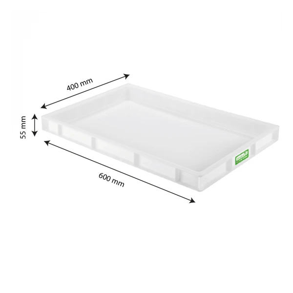 Bac à Pâtons Biosourcé 600 X 400 X 55 Mm 9 L - Blanc 2 Bac à Pâtons Biosourcé 600 X 400 X 55 Mm 9 L - Blanc – Image 2