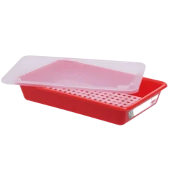 Bac Alimentaire Plat 5 L HACCP Avec Couvercle Et Grille