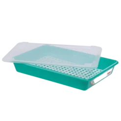 Bac Alimentaire Plat 8 L HACCP Avec Couvercle Et Grille