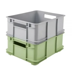 Keeeper Caisse Empilable En Plastique Recyclé 20 Litres -Outils De Stockage bac de rangement 20 l en plastique recycle euro box l keeeper 3