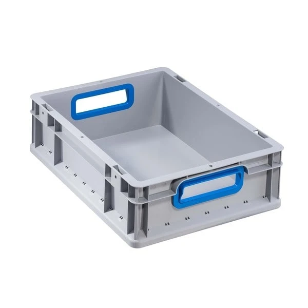 Caisse Gerbable Europe 412 EuroBox Gris BleuAllit 2 Caisse Gerbable Europe 412 EuroBox Gris BleuAllit – Image 2