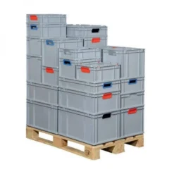 Bac Euro Gerbable 600x400 622 EuroBox Allit -Outils De Stockage bac de rangement profiplus eurobox 622 gris rouge allit 2
