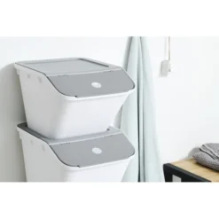 Bac De Rangement Ou Tri Avec Couvercle Incliné 37 Litres -Outils De Stockage bac de tri avec couvercle incline 37 litres 5