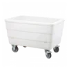 Bac Double-paroi 310 L - Roues Chape Inox - Blanc