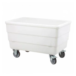 Bac Double-paroi 310 L - Roues Chape Inox - Blanc