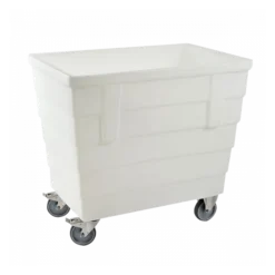 Bac Double-paroi 500 L - Roues Chape Inox - Blanc