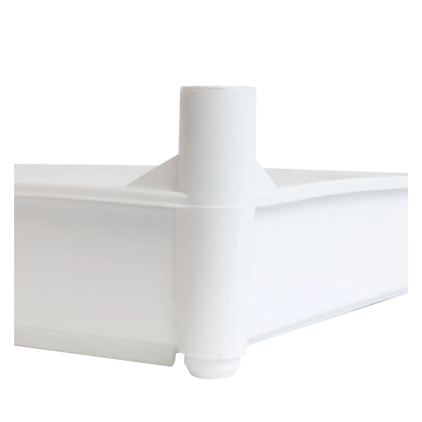 Bac Empilable Avec 4 Pieds 540 X 360 X 120 Mm - 10 L - Blanc 2 Bac Empilable Avec 4 Pieds 540 X 360 X 120 Mm - 10 L - Blanc – Image 2