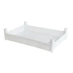 Bac Empilable Avec 4 Pieds 540 X 360 X 120 Mm - 10 L - Blanc