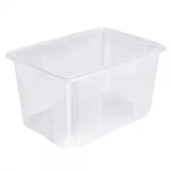 Keeeper Grand Bac Transparent Empilable Emboitable 45 Litres