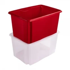 Keeeper Grand Bac Transparent Empilable Emboitable 45 Litres -Outils De Stockage bac empilable emboitable 45 litres 3