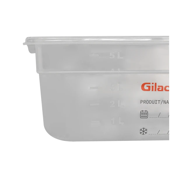 Bac Gastronorme GN1/2 HACCP + Couvercle - 100 Mm - 6 L - Lot De 2 2 Bac Gastronorme GN1/2 HACCP + Couvercle - 100 Mm - 6 L - Lot De 2 – Image 2