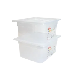 Bac Gastronorme GN1/2 HACCP + Couvercle - 150 Mm - 9 L - Lot De 2