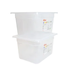 Bac Gastronorme GN1/2 HACCP + Couvercle - 200 Mm - 12 L - Lot De 2