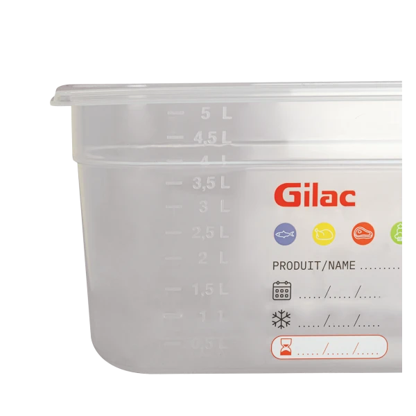 Bac Gastronorme GN1/3 HACCP + Couvercle - 150 Mm - 5,5 L - Lot De 2 2 Bac Gastronorme GN1/3 HACCP + Couvercle - 150 Mm - 5,5 L - Lot De 2 – Image 2