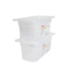 Bac Gastronorme GN1/3 HACCP + Couvercle - 150 Mm - 5,5 L - Lot De 2