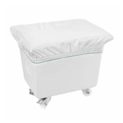 Bac Grand Volume 100 L - 2 Roues Fixes, 2 Pivotantes Avec Freins - Blanc 5 Bac Grand Volume 100 L - 2 Roues Fixes, 2 Pivotantes Avec Freins - Blanc -Outils De Stockage bac grand volume 100 l 2 roues fixes 2 pivotantes avec freins blanc 2