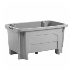 Bac Grand Volume Sur Pieds Empilable Emboîtable 300 L - Gris