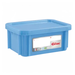 Bac HACCP 12 L Rectangulaire + Couvercle - Bleu