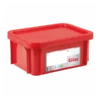 Bac HACCP 12 L Rectangulaire + Couvercle - Rouge