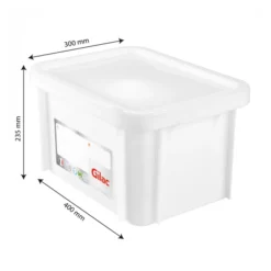 Bac HACCP 15 L Rectangulaire + Couvercle - Blanc -Outils De Stockage bac haccp 15 l rectangulaire couvercle blanc 2