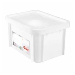 Bac HACCP 15 L Rectangulaire + Couvercle - Blanc