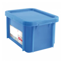 Bac HACCP 15 L Rectangulaire + Couvercle - Bleu