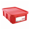 Bac HACCP 25 L Rectangulaire + Couvercle - Rouge