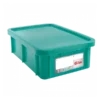 Bac HACCP 25 L Rectangulaire + Couvercle - Vert