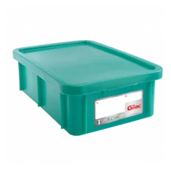 Bac HACCP 25 L Rectangulaire + Couvercle - Vert