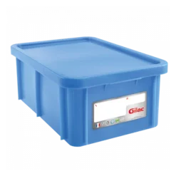 Bac HACCP 35 L Rectangulaire + Couvercle - Bleu