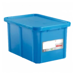 Bac HACCP 55 L Rectangulaire + Couvercle - Bleu