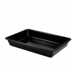 Bac Alimentaire Plat Noir 8 L