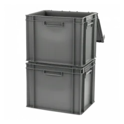 Bac Plein 400 X 300 X 330 Mm 30 L + Couvercle Solidaire - Gris -Outils De Stockage bac plein 400 x 300 x 330 mm 30 l couvercle solidaire gris 2
