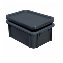 Bac Rectangulaire 12 L - Gris -Outils De Stockage bac rectangulaire 12 l gris 2