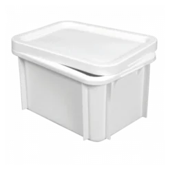 Bac Rectangulaire 15 L - Blanc -Outils De Stockage bac rectangulaire 15 l blanc 2