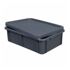 Bac Rectangulaire 25 L - Gris -Outils De Stockage bac rectangulaire 25 l gris 2
