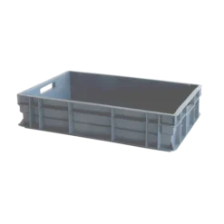 Bac Renforcé Avec Poignées Empilable 600 X 400 X 120 Mm - 23 L - Gris