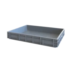 Bac Renforcé Empilable 800 X 600 X 130 Mm - 45 L - Gris