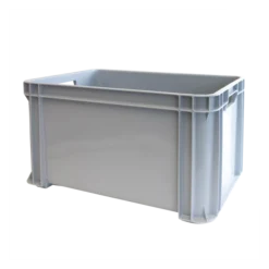 Bac Renforcé Empilable Avec Poignées 545 X 390 X 300 Mm - 45 L - Gris