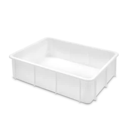 Bac Renforcé Grand Volume Empilable 80 L - Blanc